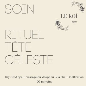 Rituel tête céleste - Dry Head Spa + Massage du visage au Gua Sha + Tonification